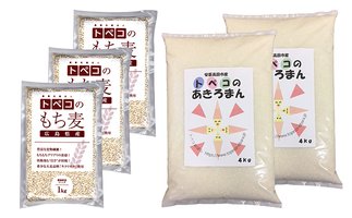 【お徳用】もち麦ごはん…トペコのもち麦、あきろまん食べきり11kg