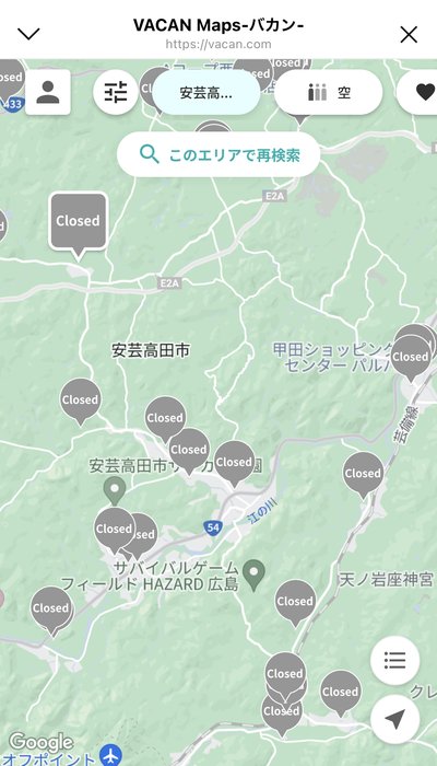 地図の再表示（スマホ版）